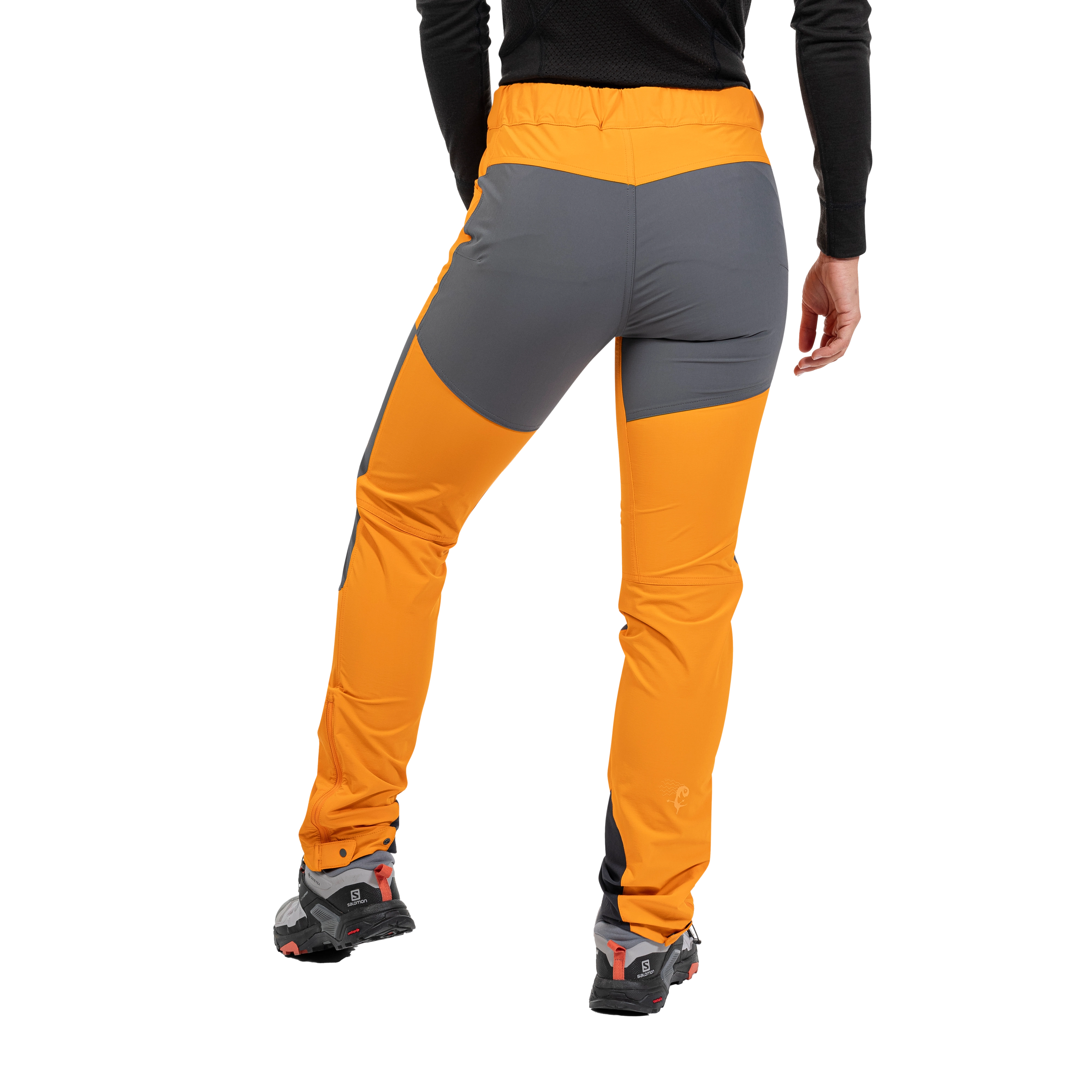 Cecilie Mountain Softshell Pants Cloudberry Yellow / Solid Dark Grey
