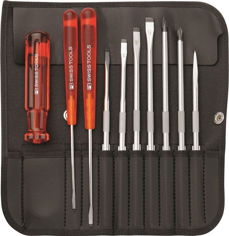 Schroevendraaierset - Compact Kunstleren Roletui - Inhoud 1 Hecht PB 215 A