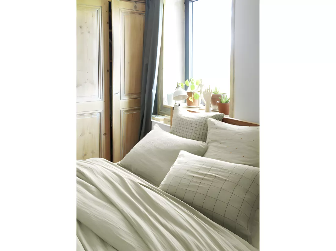Taie d'oreiller Brodée Déco