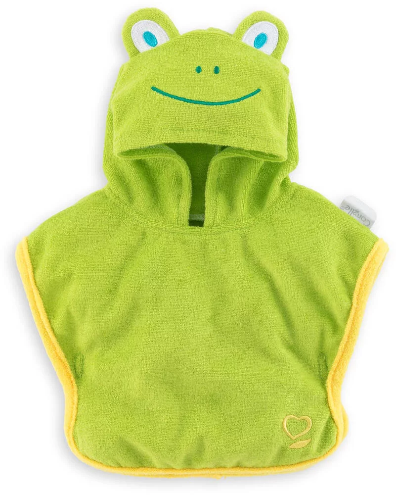 BB36 - CAPE BAIN GRENOUILLE POUR POUPON 36 CM - COROLLE VETEMENTS
