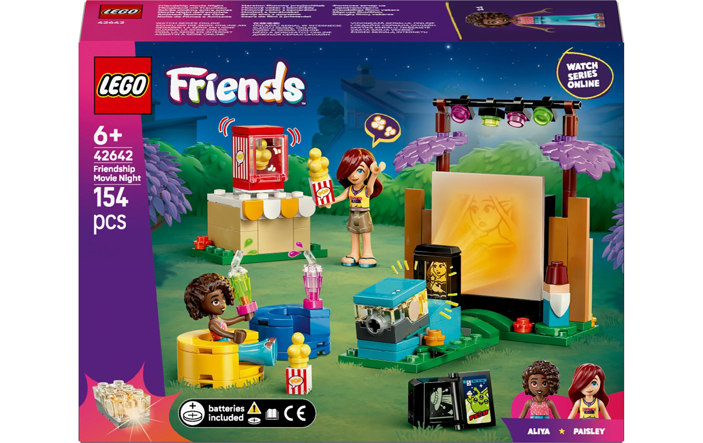 LEGO® Spielbausteine »Friends Filmabend mit Freunden 42642«