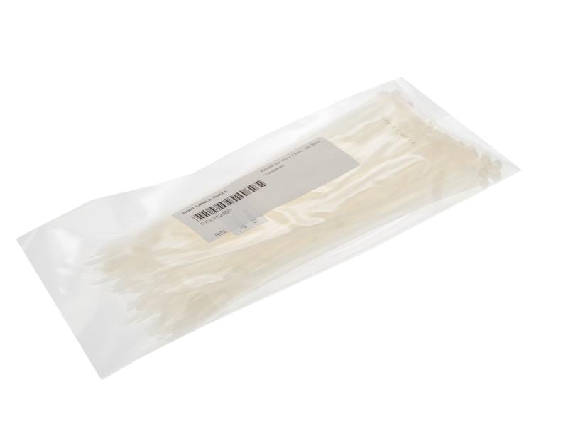 VR-Technics Kabelbinder Transparent 200 mm x 2.5 mm Packung à 100 Stück
