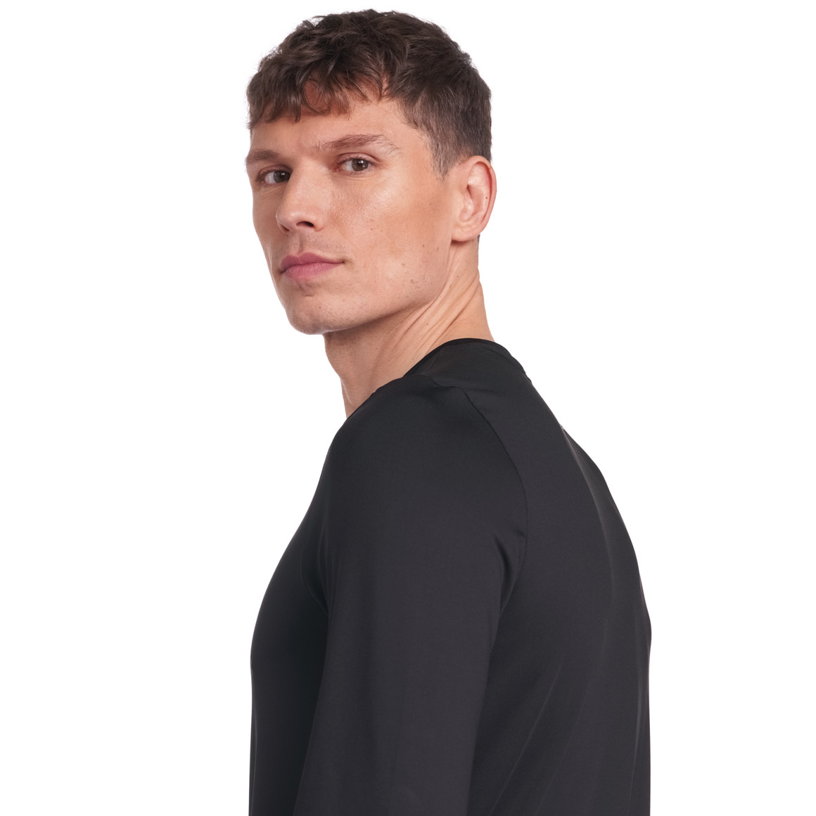 VanVaan Herren Sport-Langarmshirt im Basic-Look schwarz