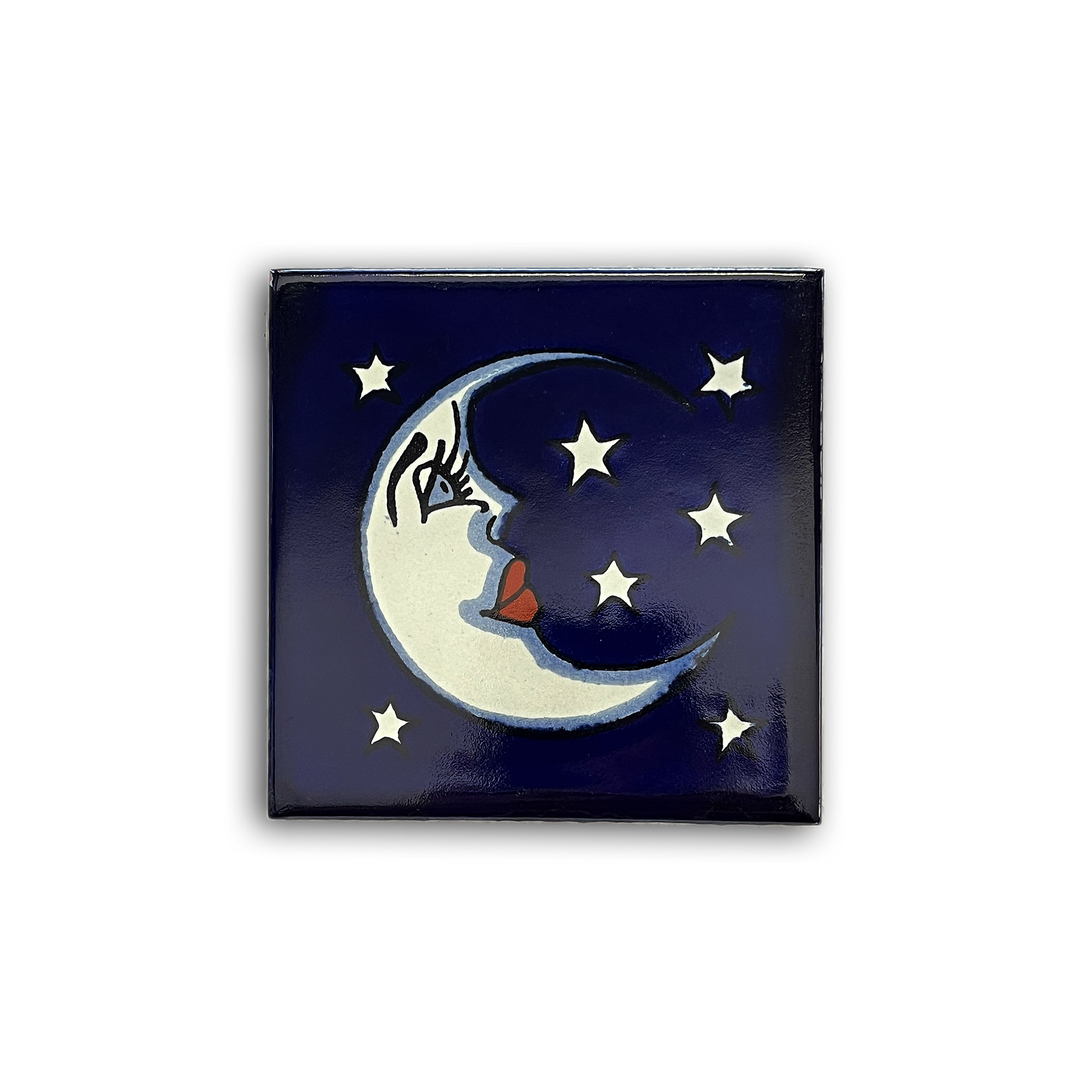 Kachel 'Creciente', blau, multicolor, B 10 cm, H 10 cm von fischer's lagerhaus
