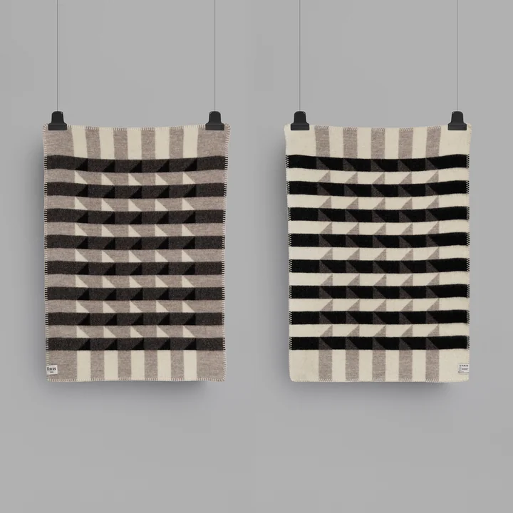 Røros Tweed - Kvam Babydecke, 100 x 67 cm, greyscale