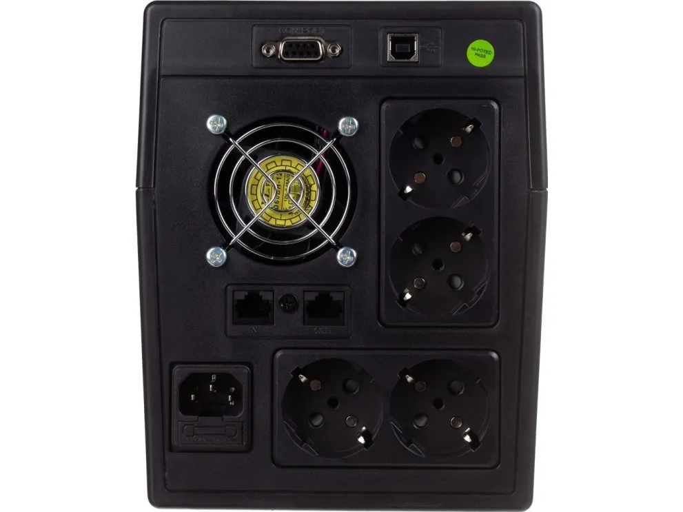 DIGITUS Professional DN-170075 - UPS - AC 230 V - 900 Watt - 1500 VA - 9 At - USB, RS-232 - output-stikforbindelser: 4
