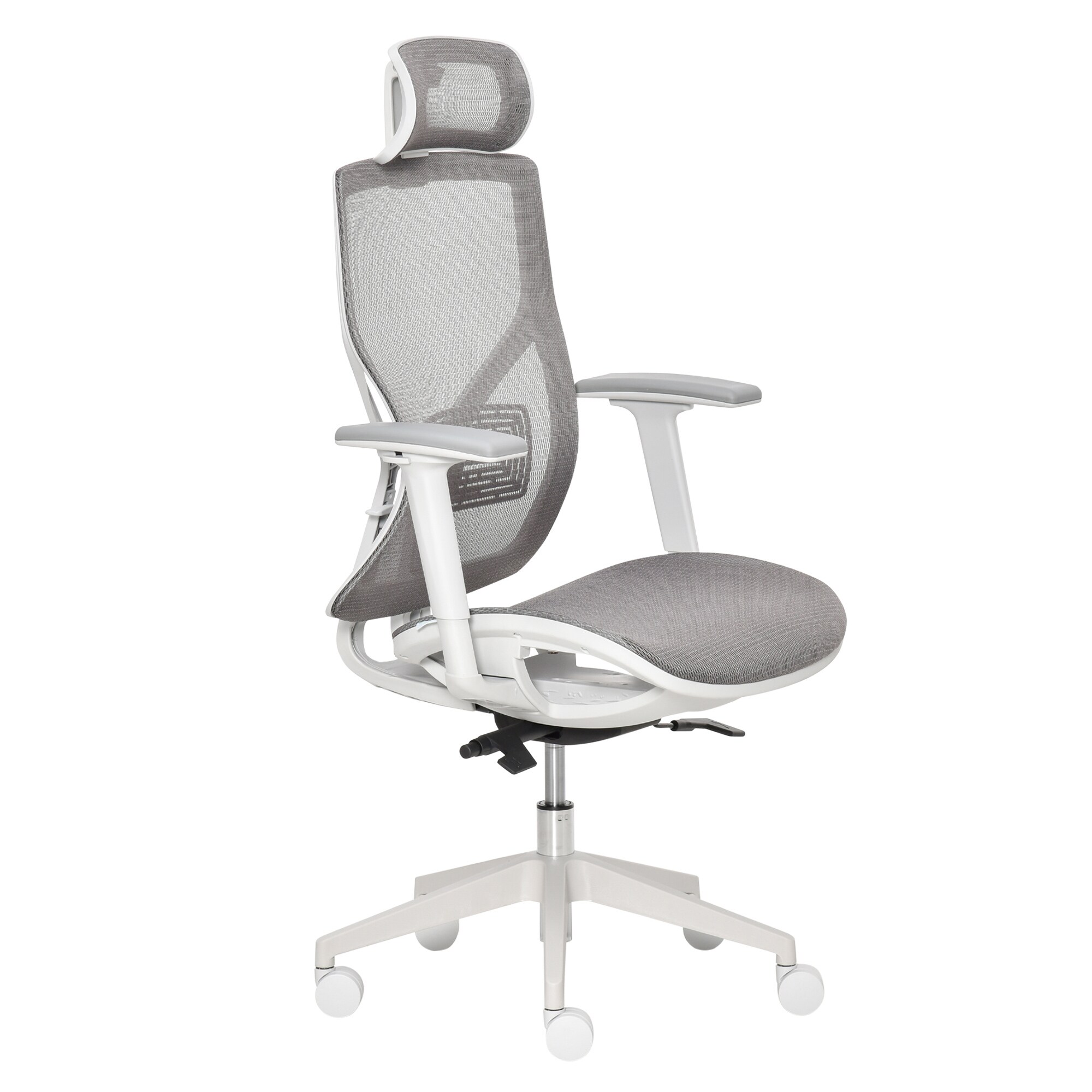 Vinsetto Bürostuhl ergonomisch geformt, high-end gaslift Grau 67 x 65 x 120-128 cm (BxTxH)