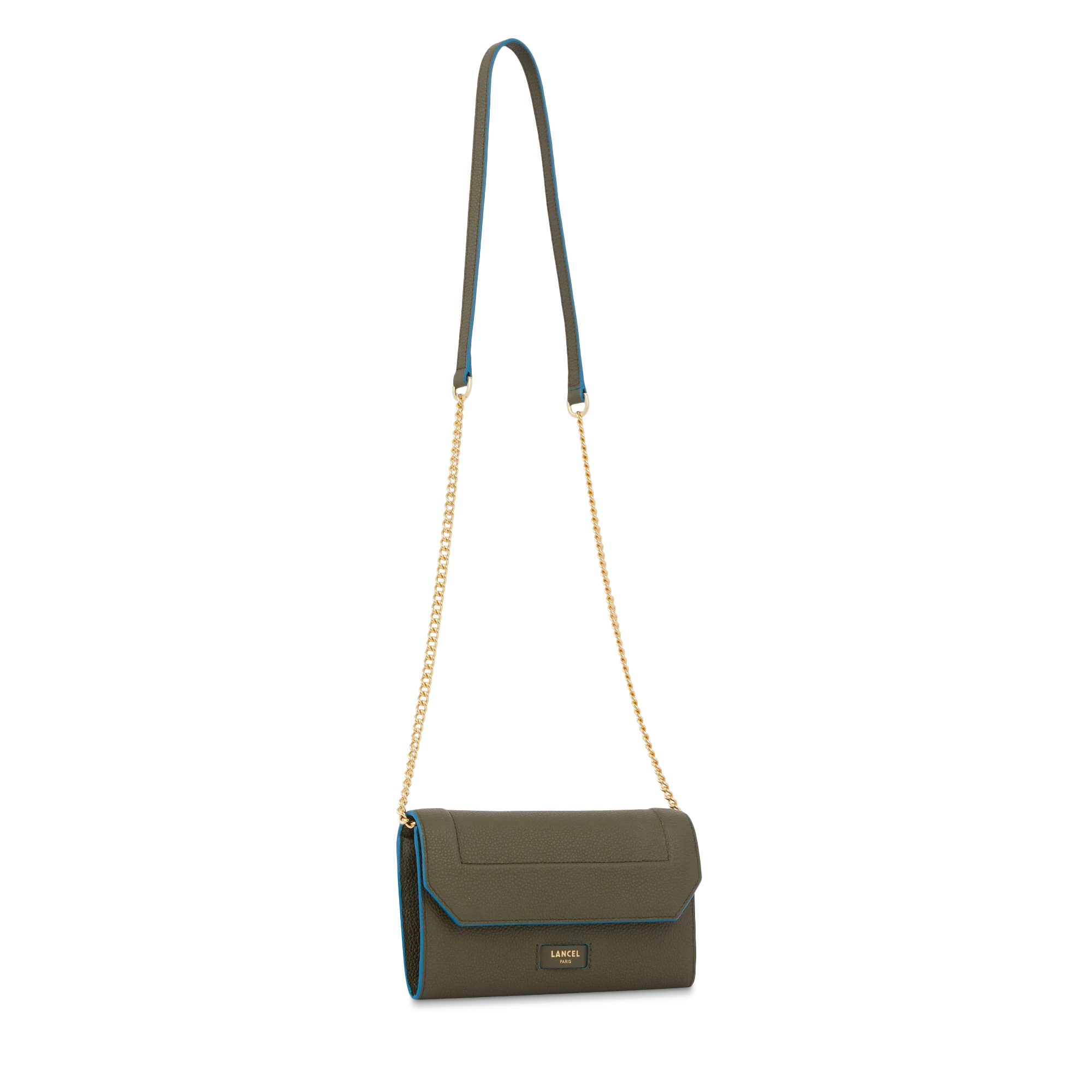 Portefeuille chaîne Ninon de Lancel-Kaki fonce