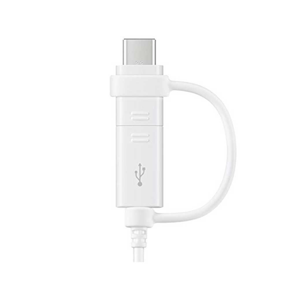 (1.5m) Combo 2in1 USB C   Micro USB Ladekabel Datenkabel (EP-DG930DWEGWW) - Weiss