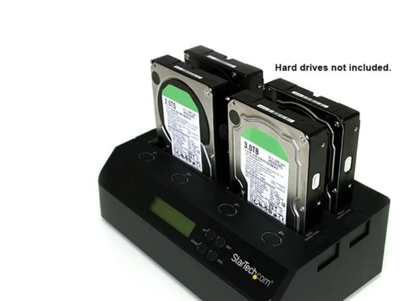 StarTech.com 4 Bay USB 3.0/ eSATA Hard Drive Duplicator Dockingstation til 2,5