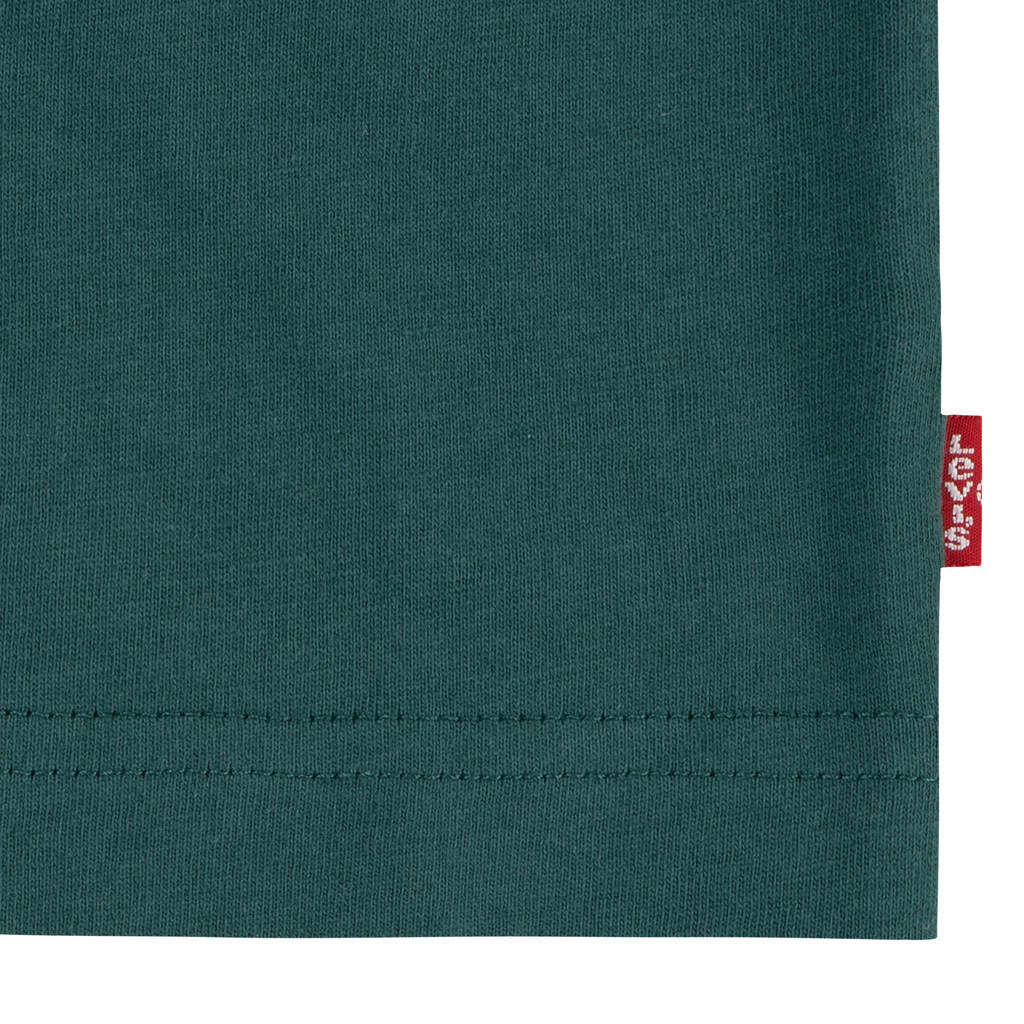 Levi's T-shirt Batwing met logo donkergroen