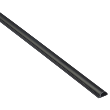 D-line kabelgoot halfrond zwart 16/8 mm 2 meter