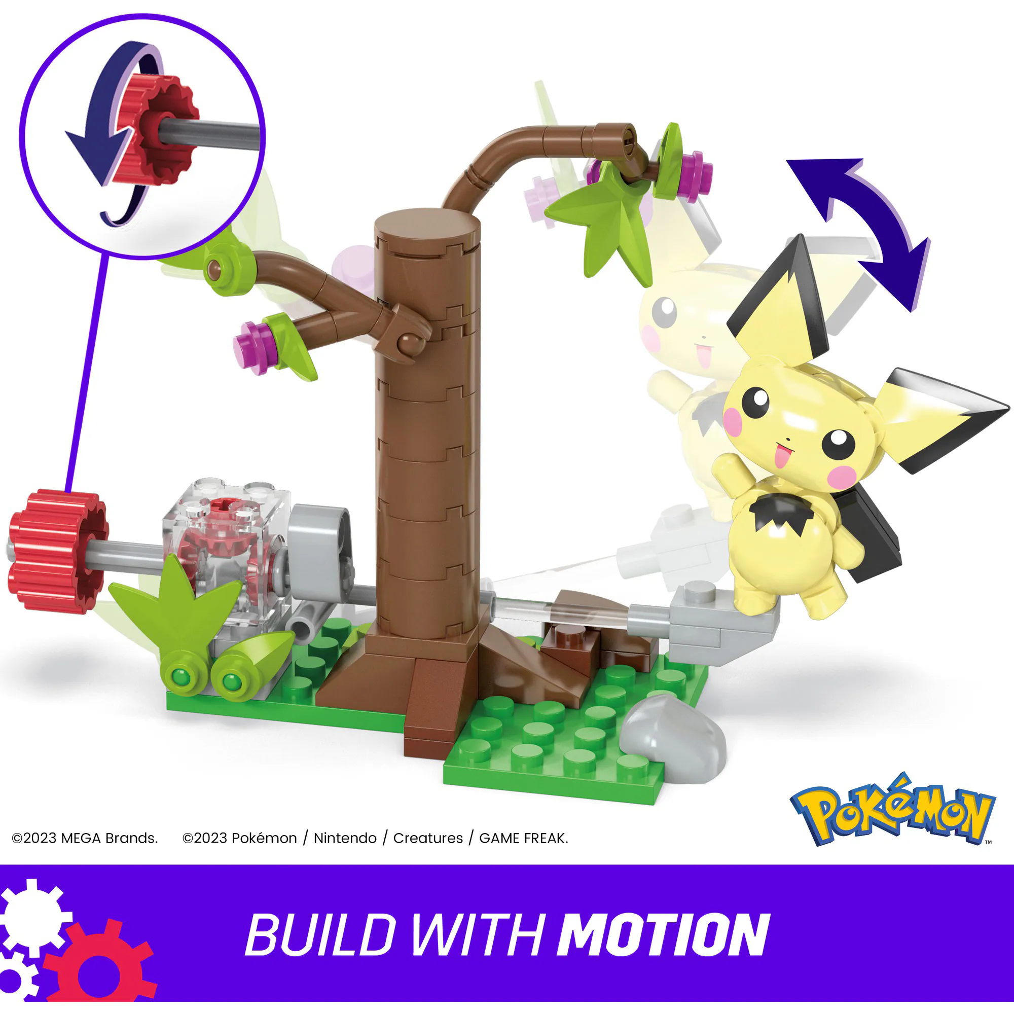 Mattel Konstruktionsspielzeug MEGA Pokémon Pichus Wald-Futtersuche