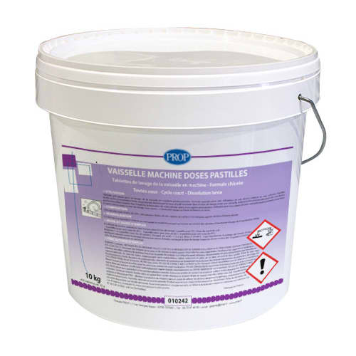 Tablettes vaisselle seau de 400 pastilles de 25g PROP