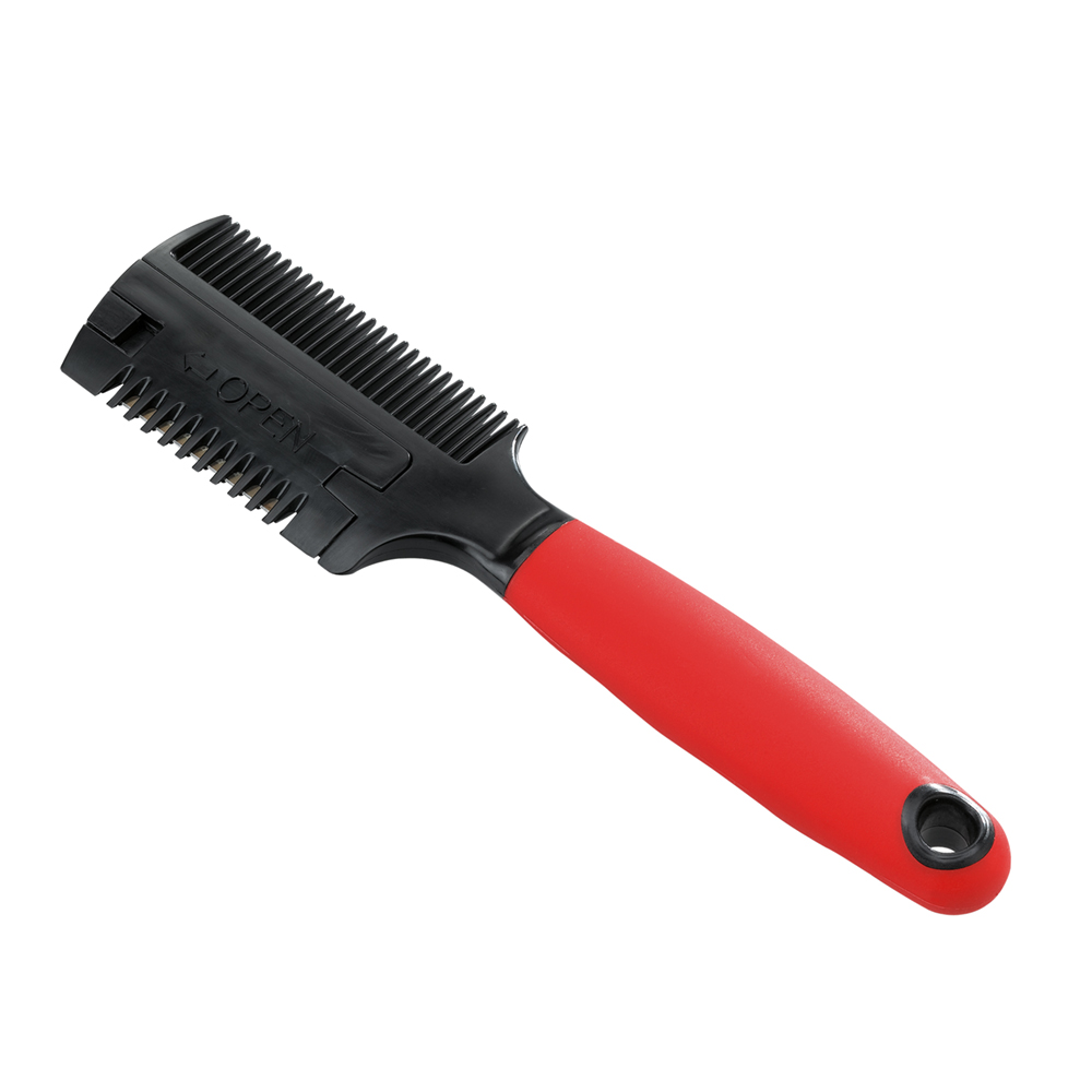 Ferplast peigne double avec rasoir pour chiens gro 5991, 18,3 x 4,5 x h 1,8 cm