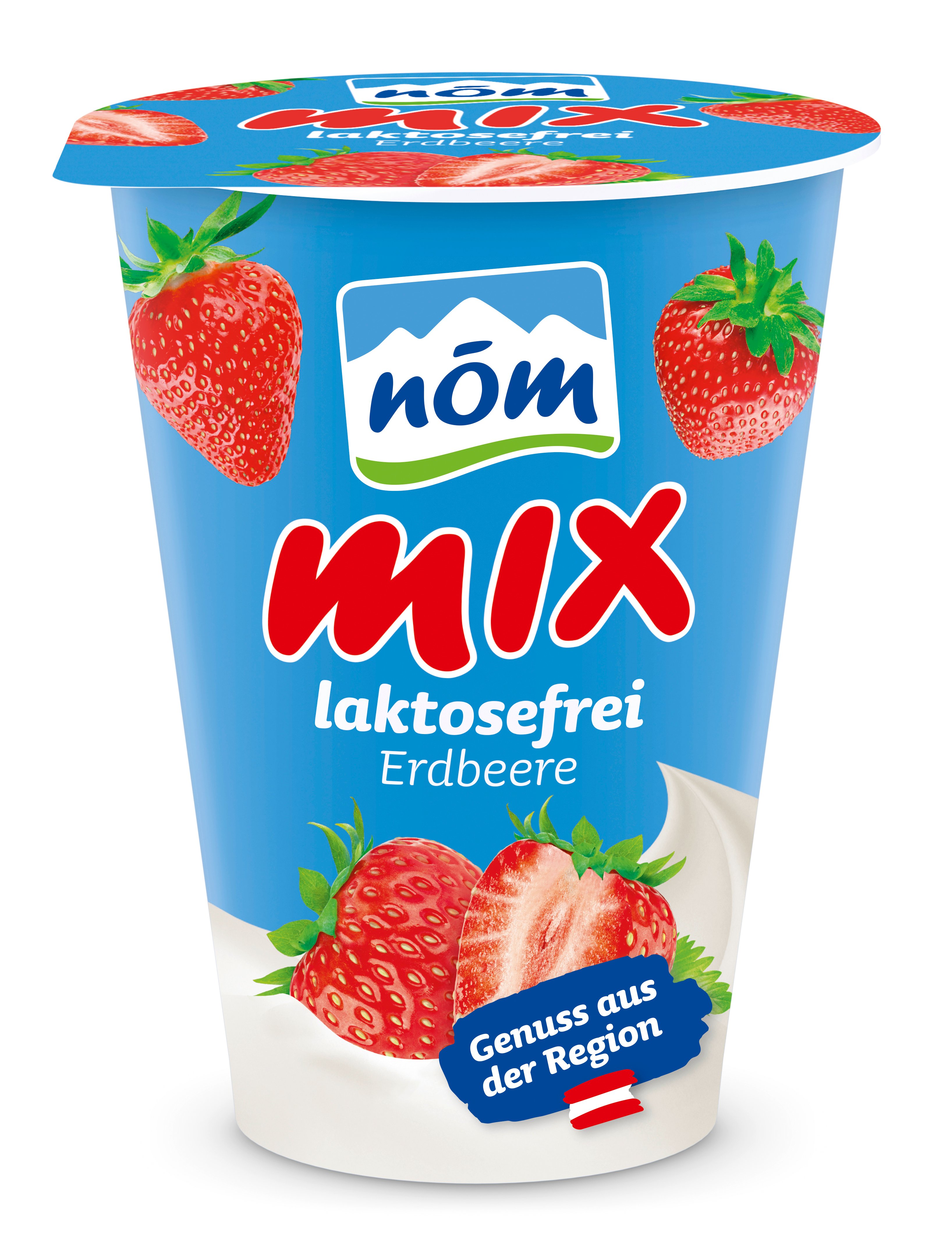 nöm mix Laktosefrei Erdbeere Fruchtjoghurt