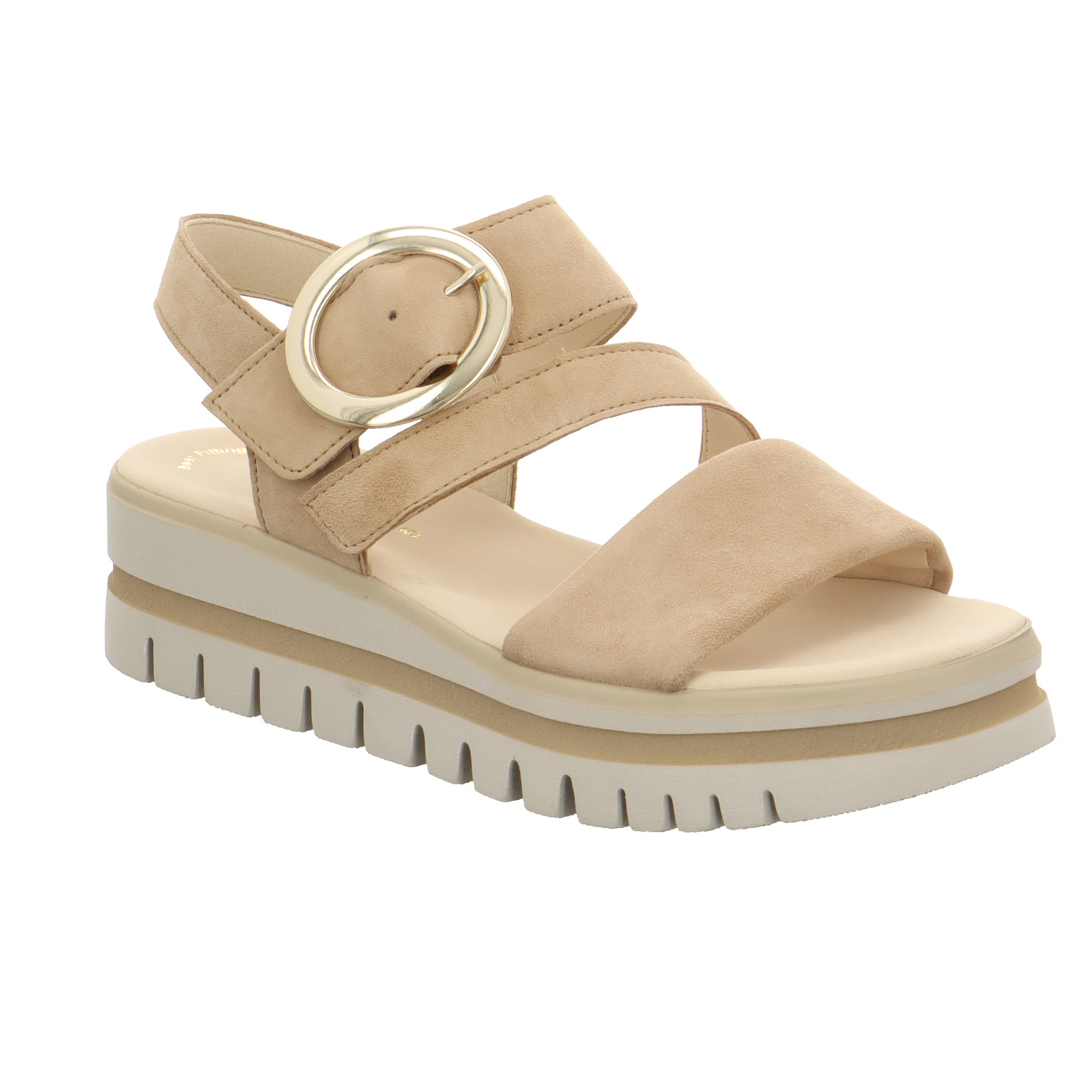 Keilsandale beige