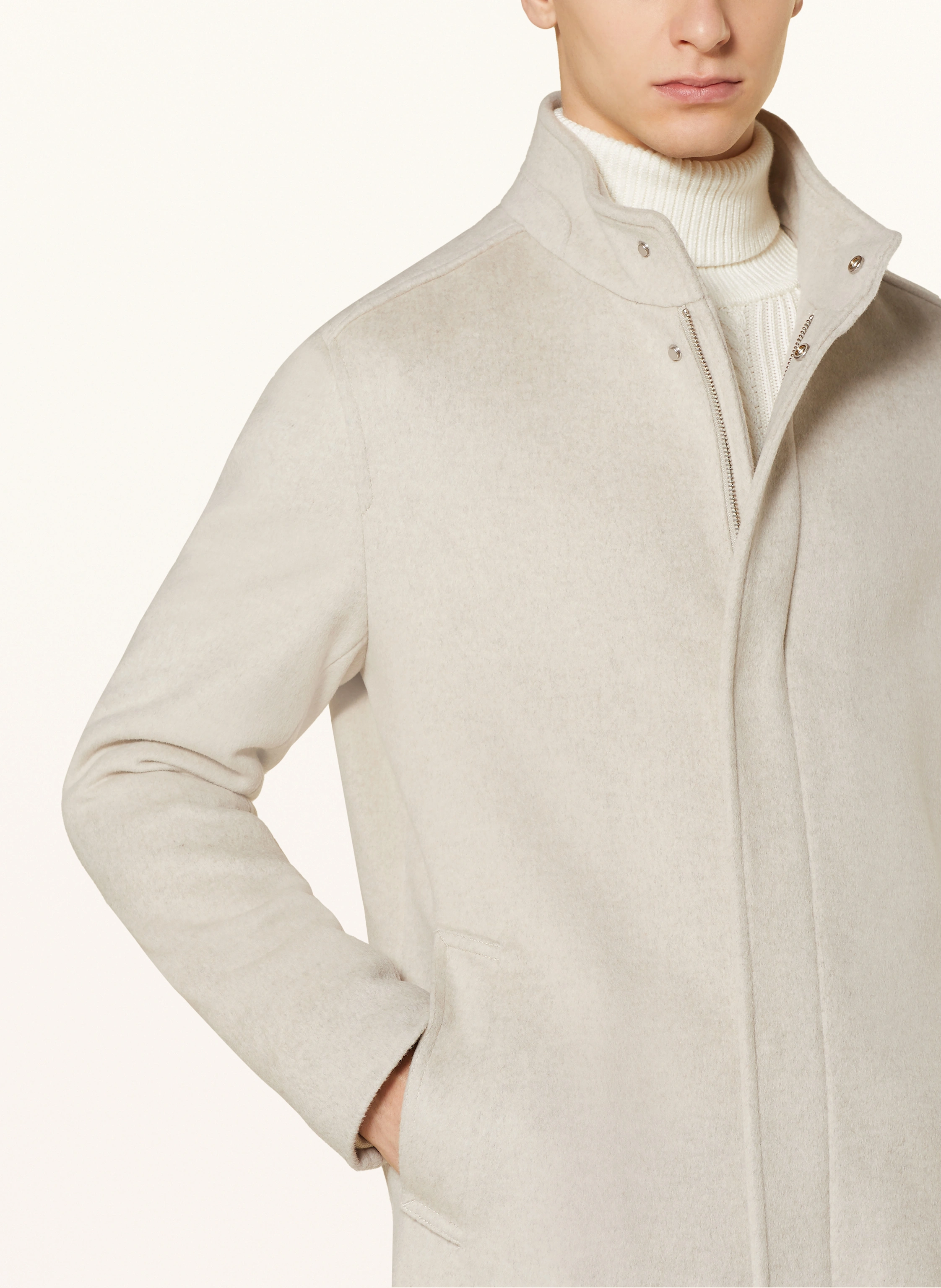 REISS Mantel ALCANTAR mit herausnehmbarer Blende