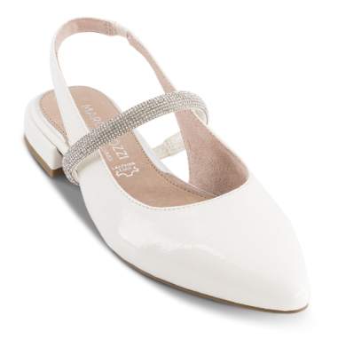Marco Tozzi Ballerina Hvid 2-89600-44