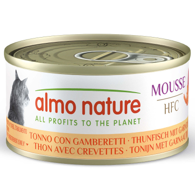 Almo HFC Mousse Thon & Garnelen Nassfutter für Katzen
