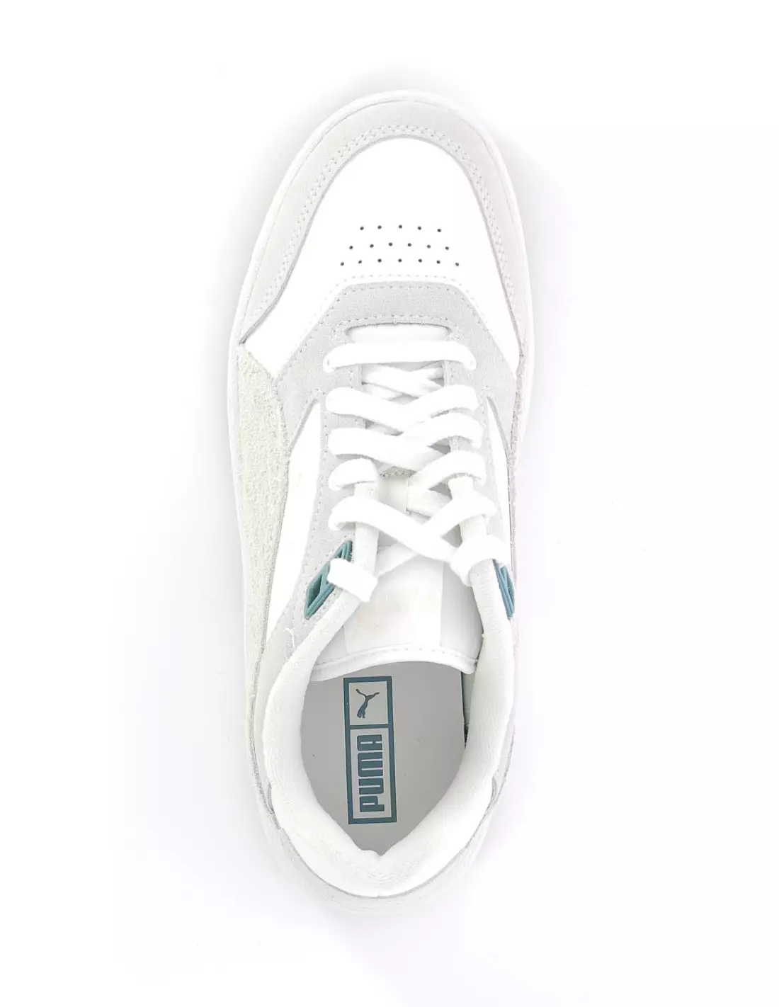 PUMA DOUBLE COURT - Baskets Blancbeige