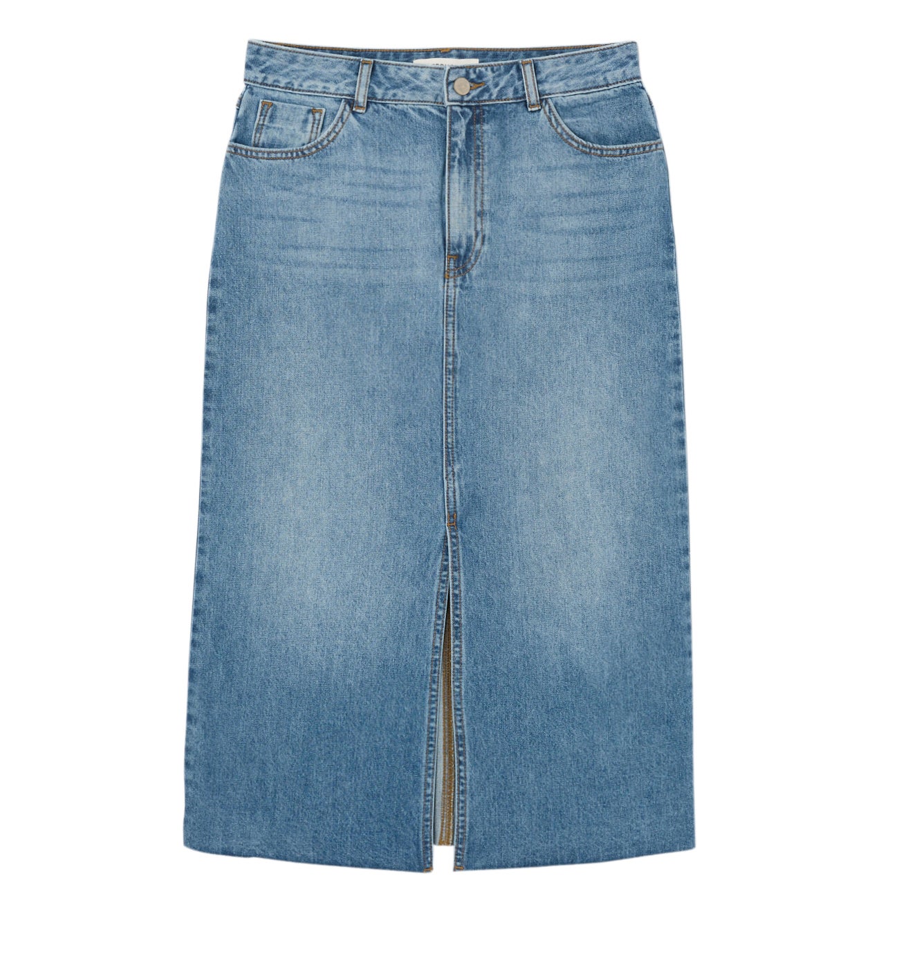 Jupe midi en jean Femme - Jean moyen