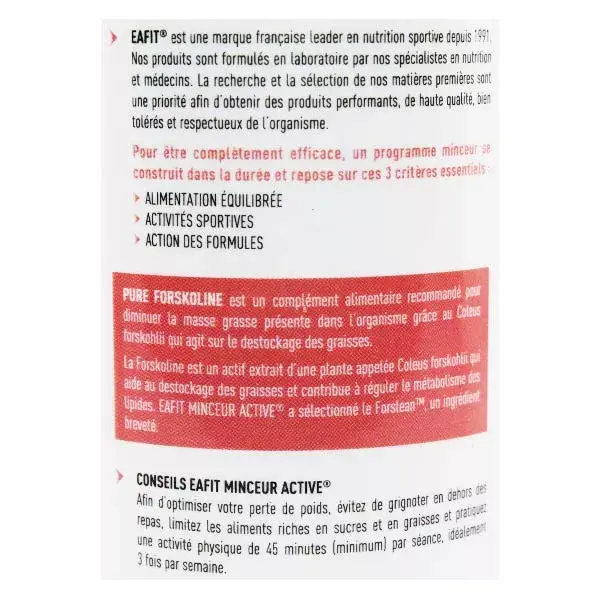 Eafit Pure Forskolin Global Slimming Silhouette 60 cápsulas