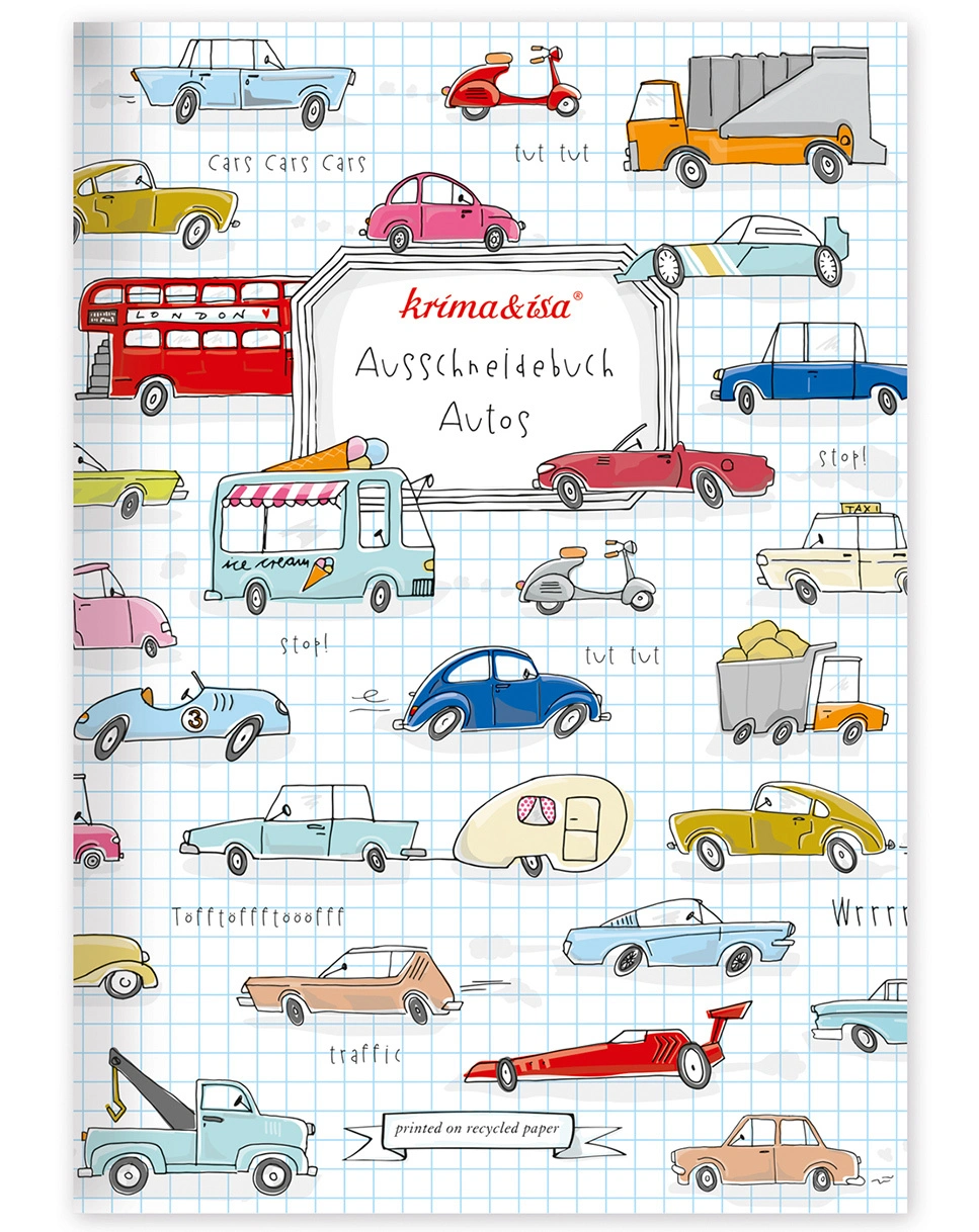 Ausschneidebuch AUTO in bunt