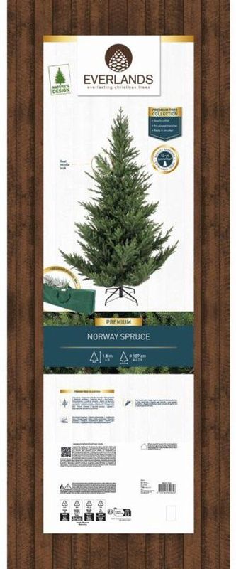 Everlands - Norway Spruce - Kunstkerstboom - Groen - 1,8 m - Onderhoudsvrij