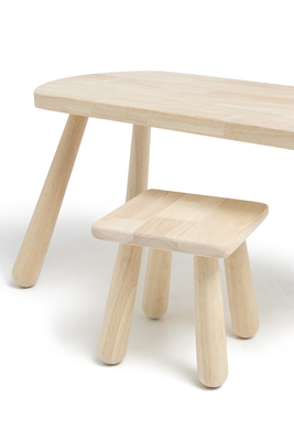 Minitude Minitude Nordic Skrivebord med Firkantet Krakk, Natur