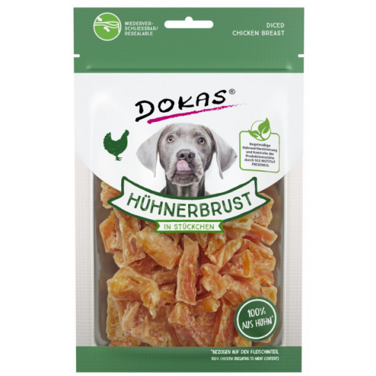 Dokas Hühnerbrust in Stückchen 70G