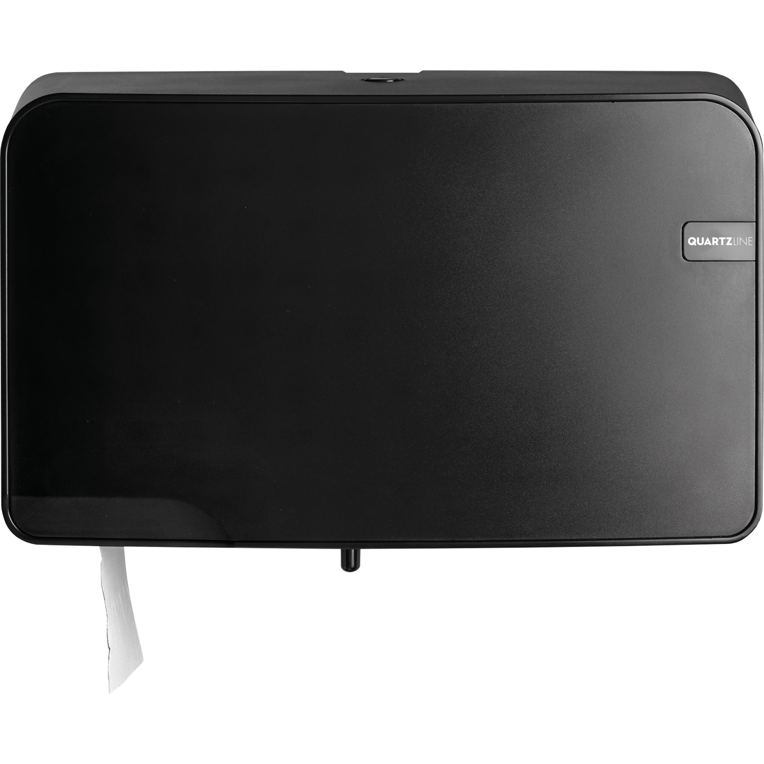 QuartzLine Duo-toiletroldispenser, Mini Duo Jumbo, 247x407x145mm, zwart