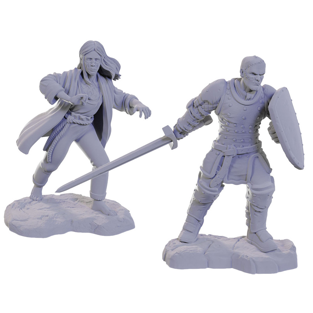 D&D Nolzur's Marvelous Unpainted Miniatures: Reborn Paladin & Warlock