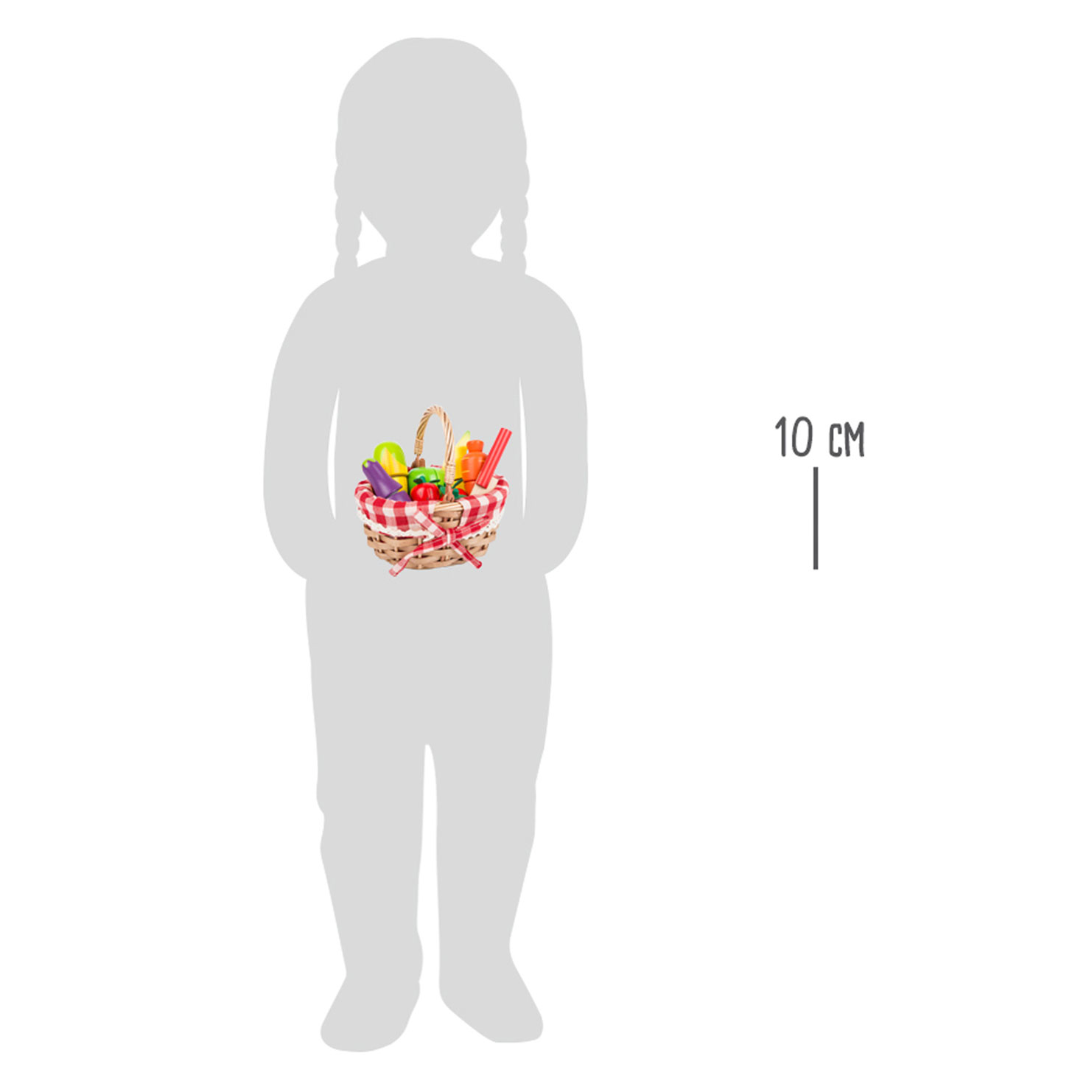 Small Foot - Houten Picknickmand met Snij Fruit, 15dlg.