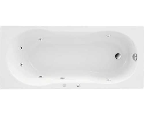 Inbouw whirlpoolbad, rechthoekig, OTTOFOND Banea 70 x 160 cm, glanzend wit, 56440