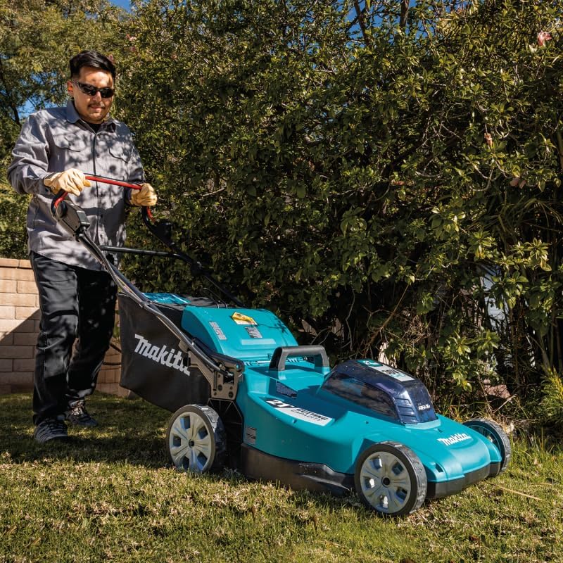Makita DLM538Z Akku-Rasenmäher 2x18V (ohne Akku, ohne Ladegerät), Petrol