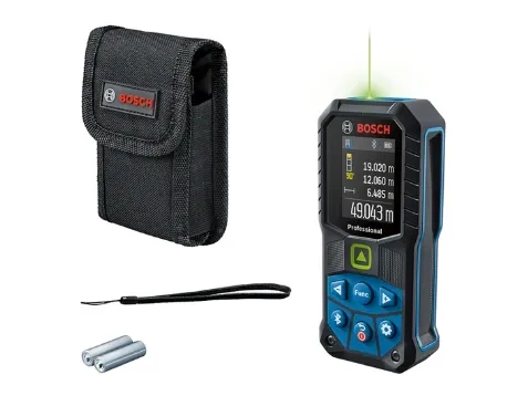 Bosch Professional GLM 50-27 CG Laserafstandsmåler Bluetooth, Dokumentations-app, Stativadapter 6,3 mm (1/4). Måleområde (maks.) 50 m