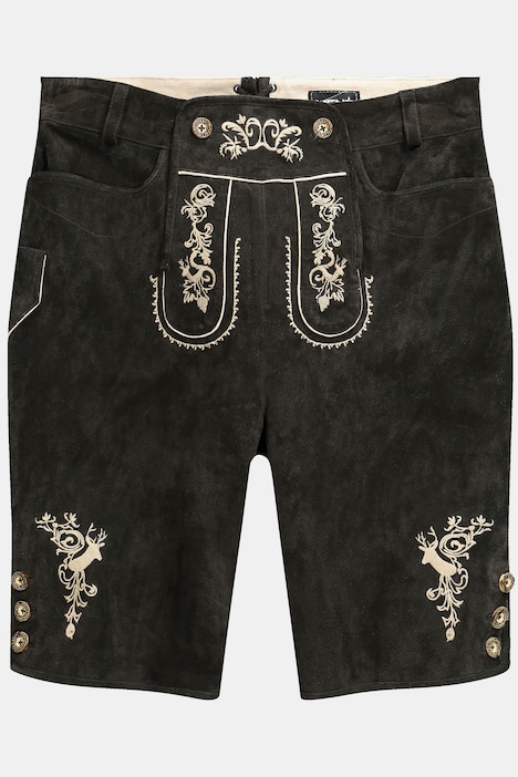 Men+ Trachten-Lederhose, echtes Leder, Stickereien, bis 70