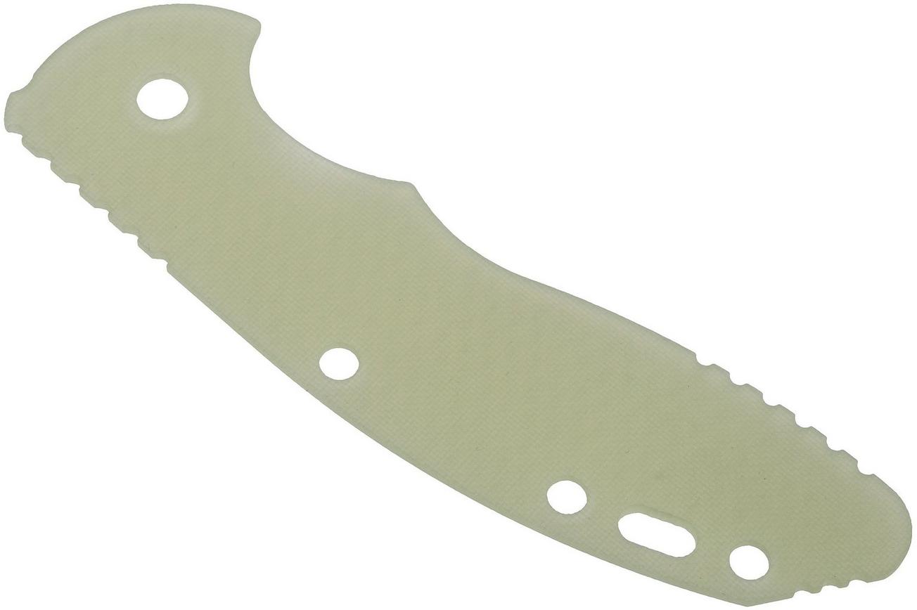 Rick Hinderer XM-18 3,5” greepschaal, Translucent Green G10