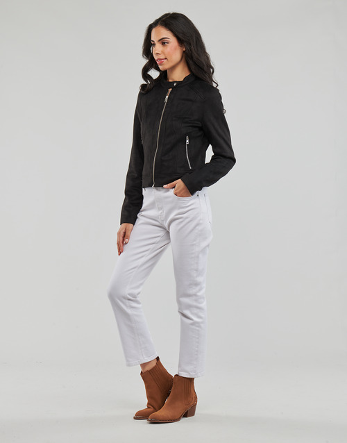 Vero Moda - VMJOSE MARI SHORT FAUX SUEDE JACKET BOOS - Noir