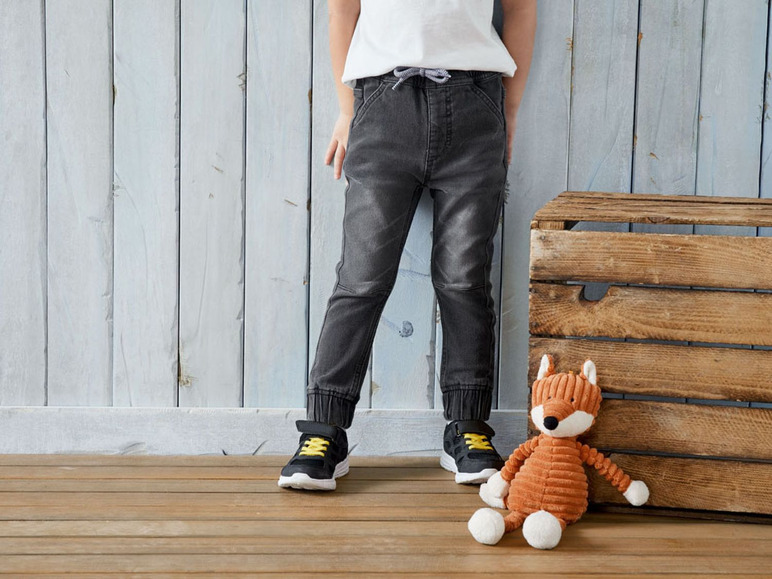Jeans voor jongens, elastische taille, katoen, polyester en elastaan