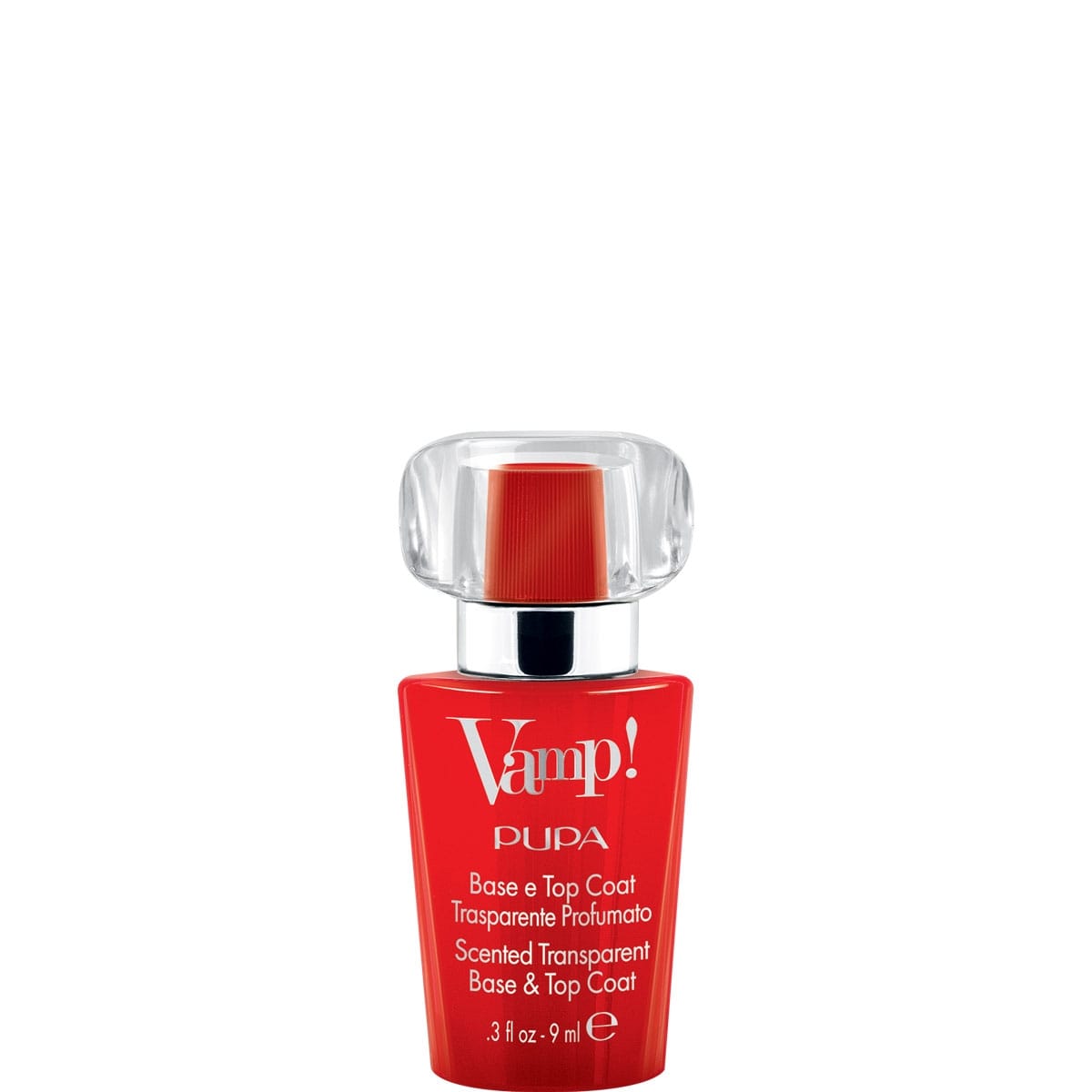 Pupa Vamp! Base et Top Coat Transparent et Parfumé Base et Top Coat transparent et parfumé, fragrance rouge