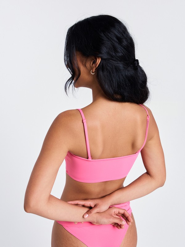 Roxy X Juicy Couture Haut de bikini bandeau Rose Femme