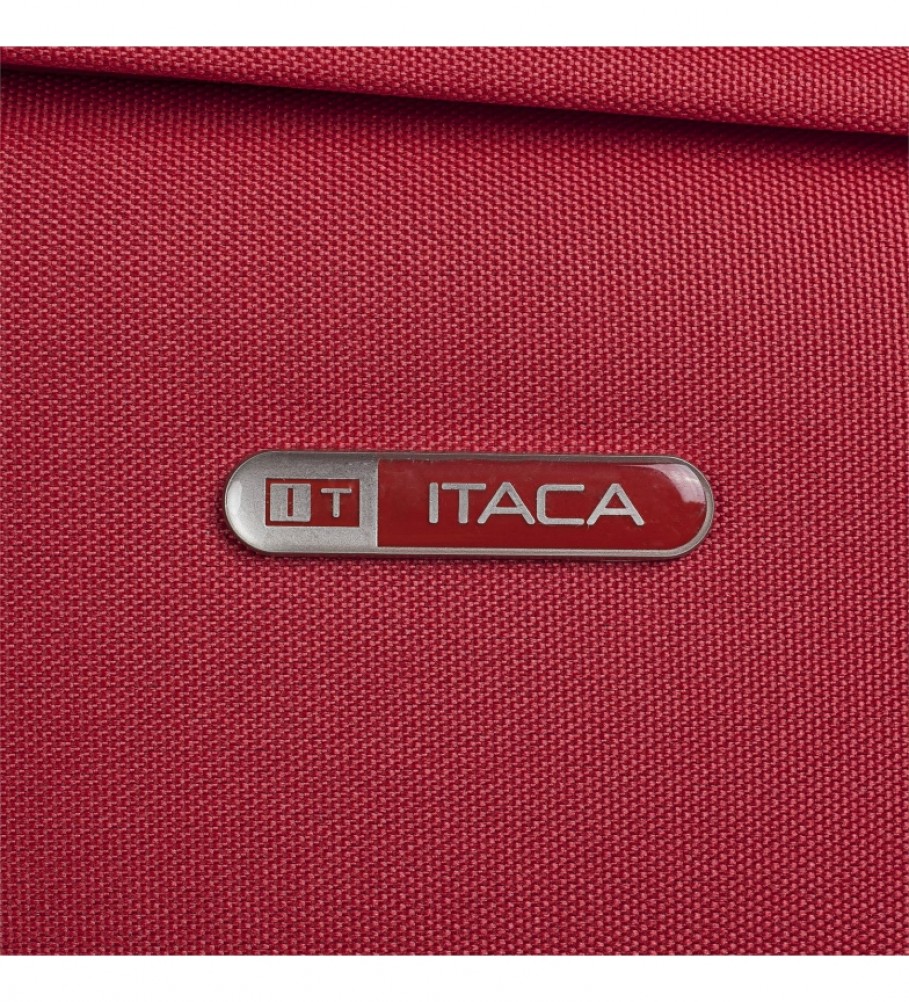 Mala de cabine ITACA com 2 rodas T71950 Vermelha - 55x39x18cm -