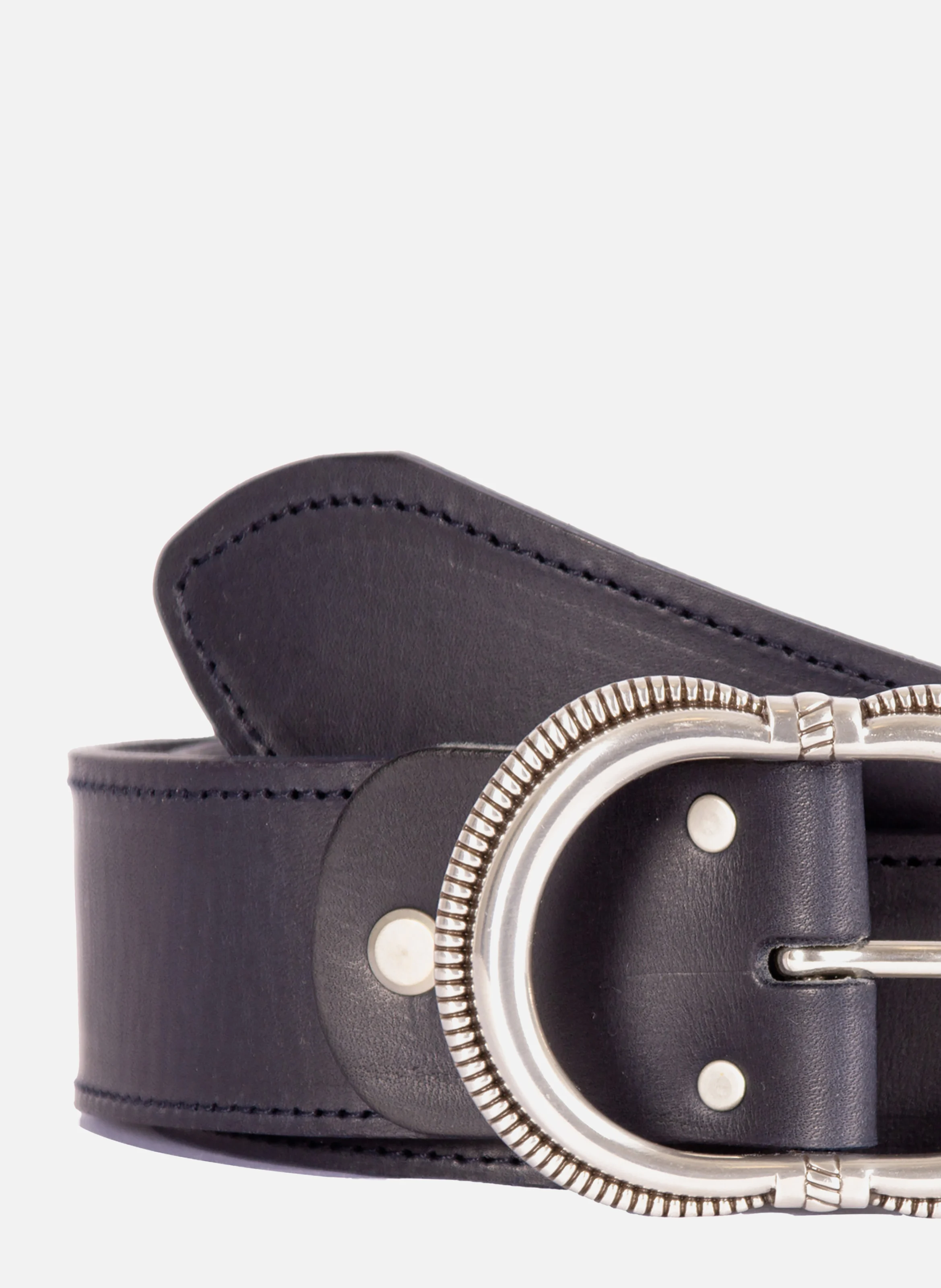 Ceinture camargue cuir | Bleu