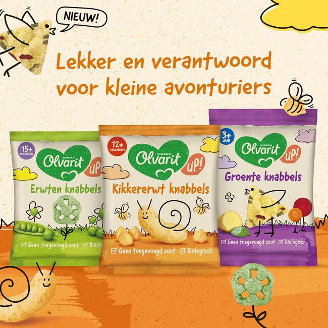 Olvarit Kikkererwt Knabbels 12 Maanden