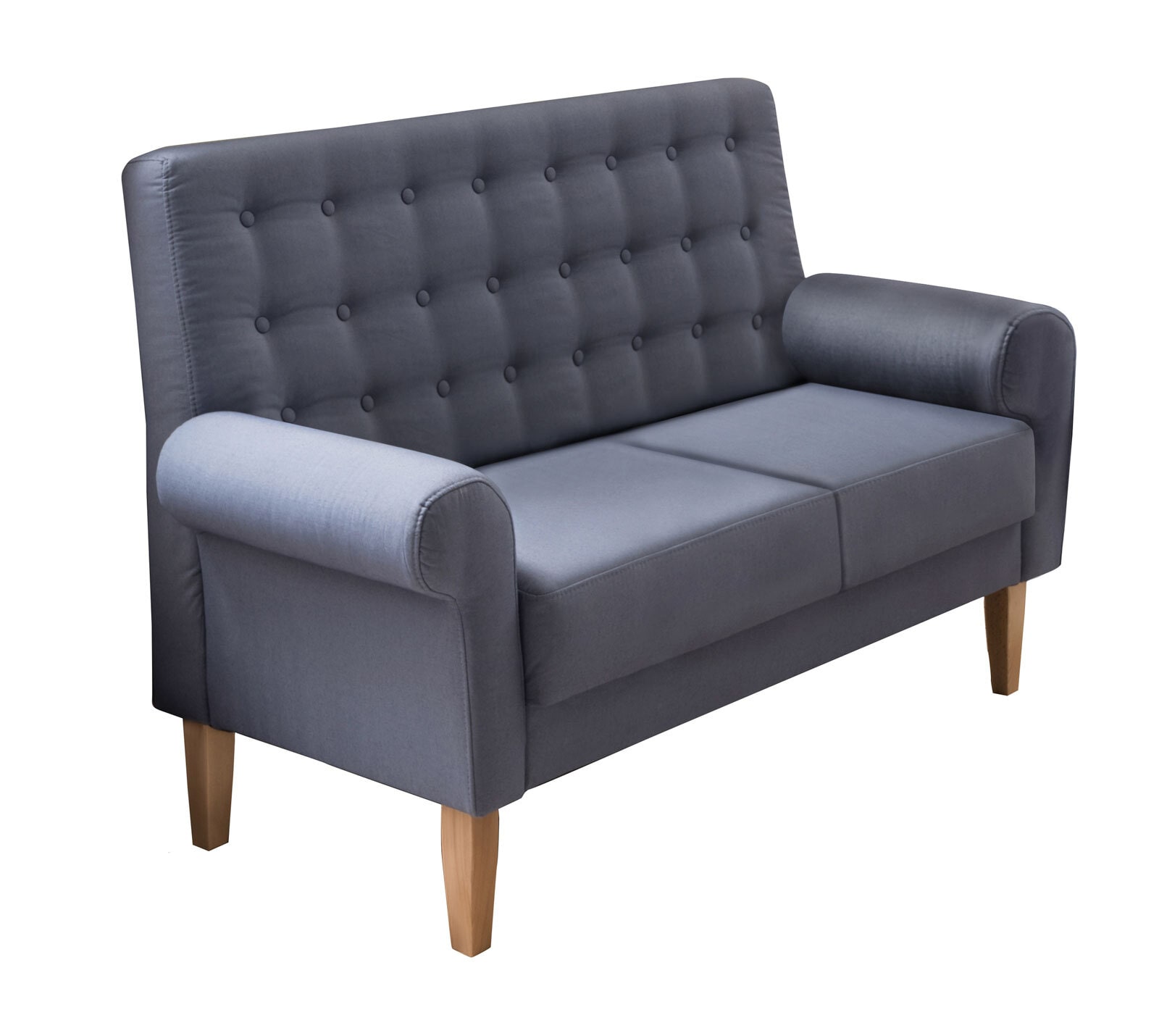 Sofa San Biagio 2-sitzig Blau/Braun 147x99x76 cm