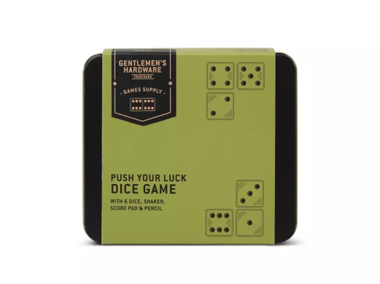 Jeu de dés Push your Luck Noir Gentlemen's Hardware