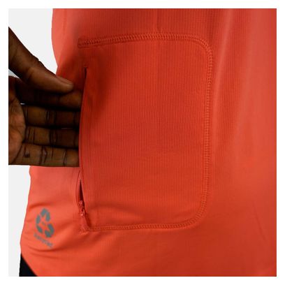 Maillot Manches Courtes Raidlight 1/2 Zip R-Light Orange