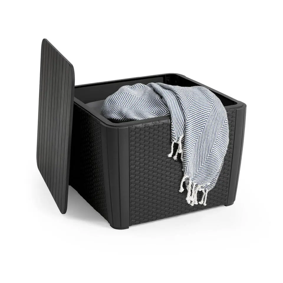 Keter Luzon Plus opbergtafel - 57x57x43cm - Grafiet